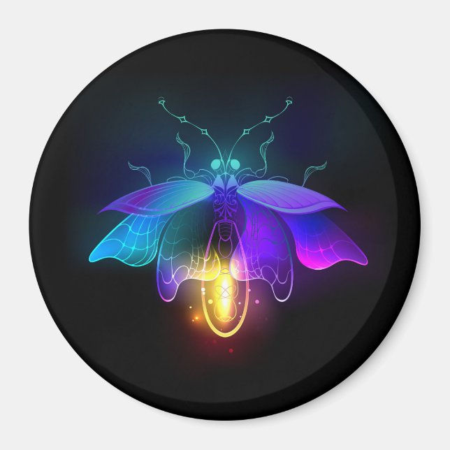 Íman Neon Firefly a preto (Frente)