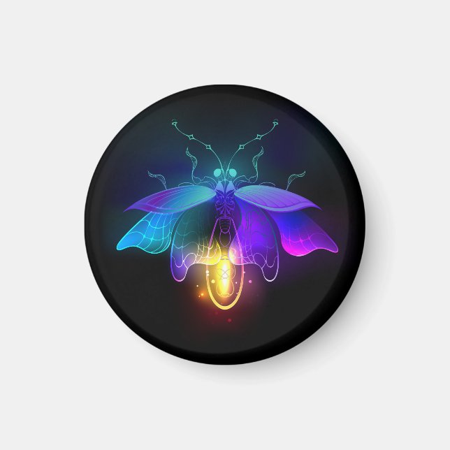 Íman Neon Firefly a preto (Frente)