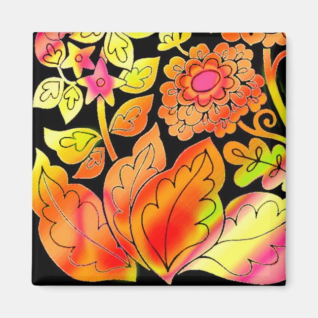 Íman Neon Flowers (Frente)