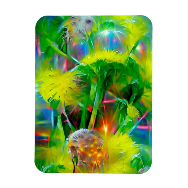 Íman Neon Glow Dandelions no Dream Garden (Vertical)