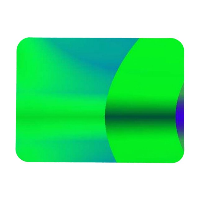 Íman Neon Green Shadow Magnet (Horizontal)