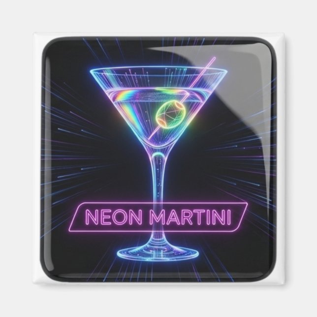 Íman Neon Martini Glow (Frente)