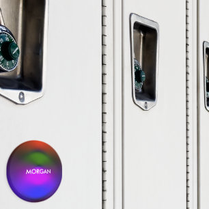 Íman Neon of Blue, Purple, Green & Orange Name Locker