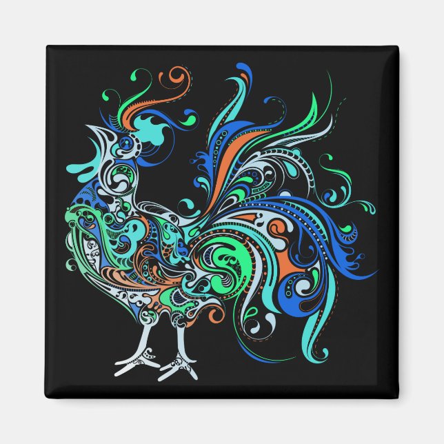 Íman Neon Rooster (Frente)