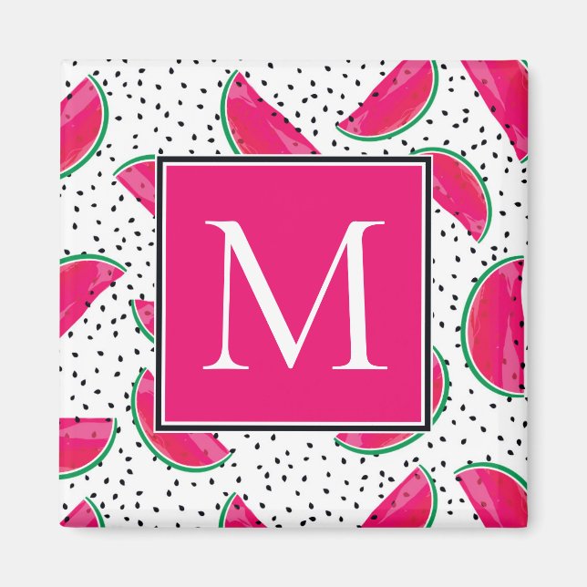 Íman Neon Watermelon sobre o padrão das sementes (Frente)