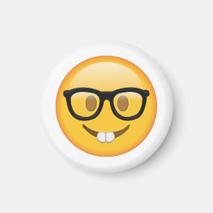 Íman Nerd com vidros - Emoji
