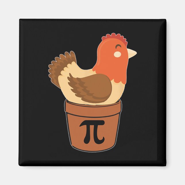 Íman Nerd De Matemática Engraçado De Frango, Engenheiro (Frente)