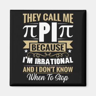 Íman Nerd de Matemática Pi Day - Me Chame de Irracional