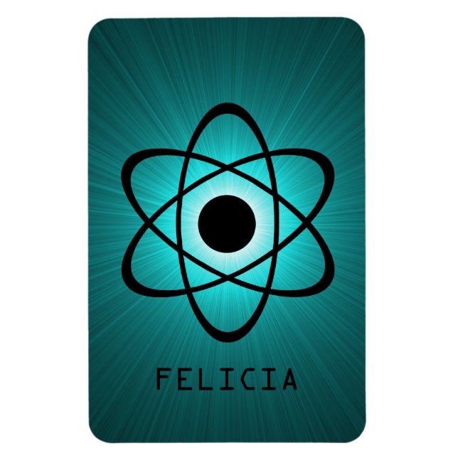 Íman Nerdy Atomic Premium Magnet, Teal (Vertical)