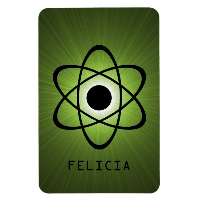 Íman Nerdy Atomic Premium Magnet, Verde (Vertical)