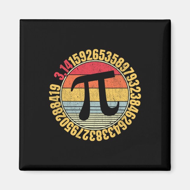 Íman Nerdy Math Pi - Símbolo Mathlete (Frente)