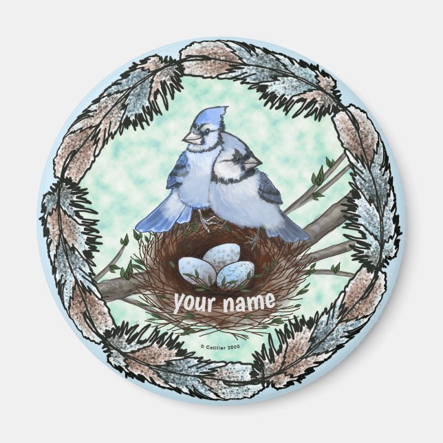 Íman Nest de Blue Jay (Frente)