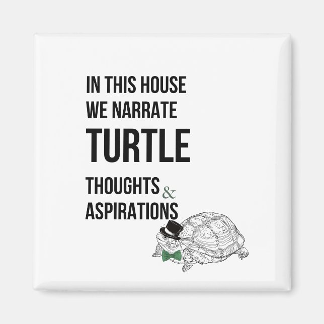 Íman NESTE HEMICICLO, citação dos amantes da TURTLE (Frente)