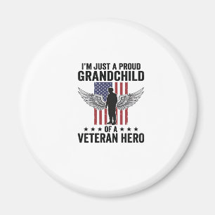 Íman Neto Orgulhoso de um Veterano Herói Desenho Patrió