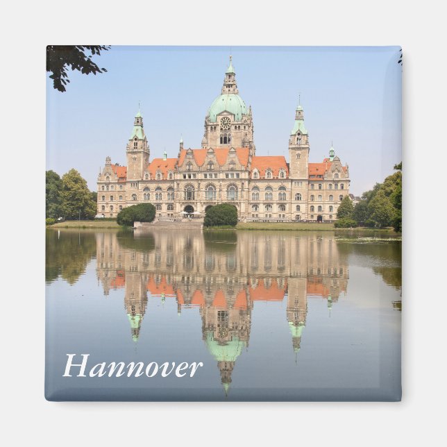 Íman Neues Rathaus em Hannover (Frente)