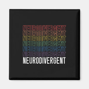 Íman Neurodivergente Neurodiversidade Arco-Íris Adhd As