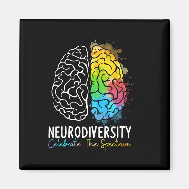 Íman Neurodiversidade - Autismo Espectro Asd Adhd Arco- (Frente)