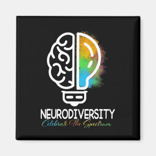 Íman NeuroDiversidade Autismo Espectro Asd Arco-Íris Br