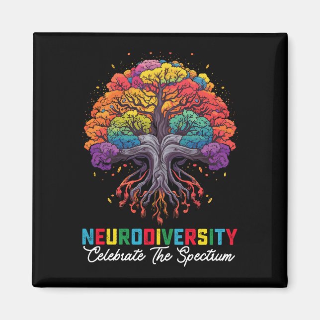 Íman Neurodiversidade Celebre O Espectro Autismo (Frente)