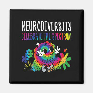 Íman Neurodiversidade Cérebro Autismo Sensibilização e