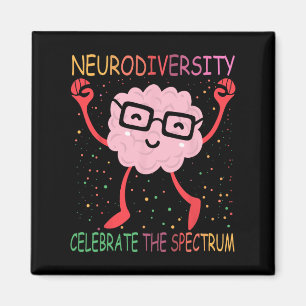 Íman Neurodiversidade Cérebro Autismo Sensibilização e