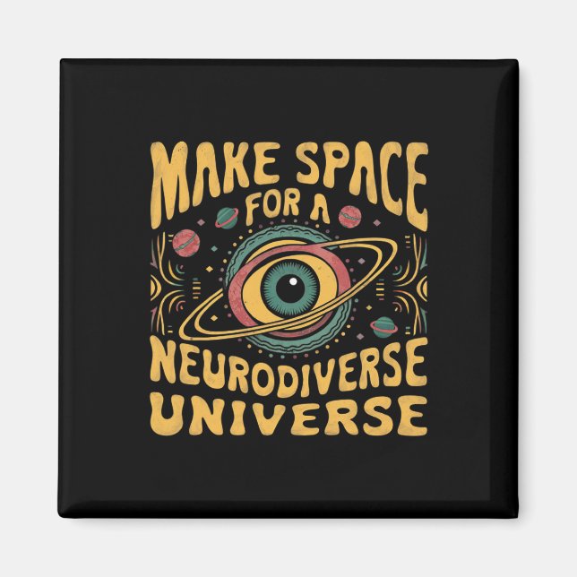 Íman Neurodiversificada Neurodiversidade Unificada Adhd (Frente)