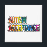 Íman Neurodiversity Autism Aceitação do Botão Arco-Íris<br><div class="desc">Neurodiversity Autismo Advertência Aceitação Arco-Íris Infinito Sinal</div>