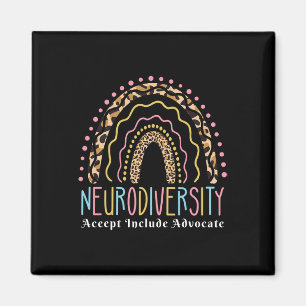Íman Neurodiversity Rainbow Accept Advocate Autismo Do