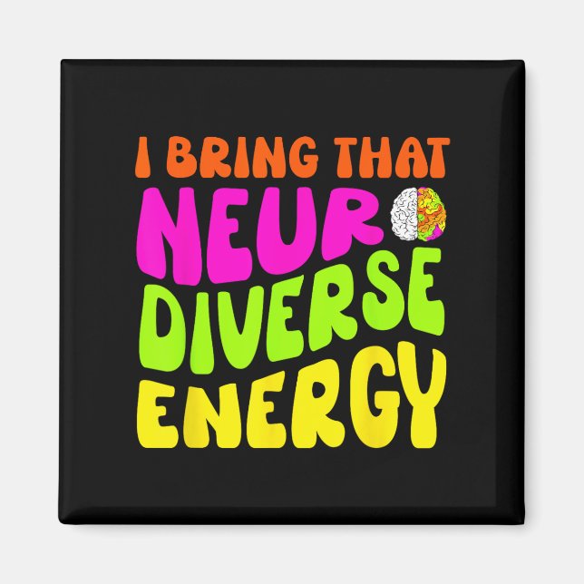 Íman Neurodiversity Shirt Autism Adhd Asd Neurodiversos (Frente)