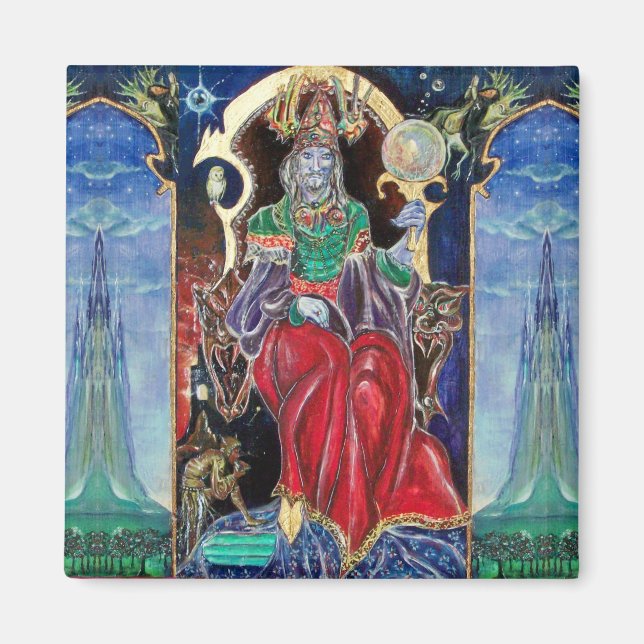 Íman NEUROMANCER, vermelho azul (Frente)