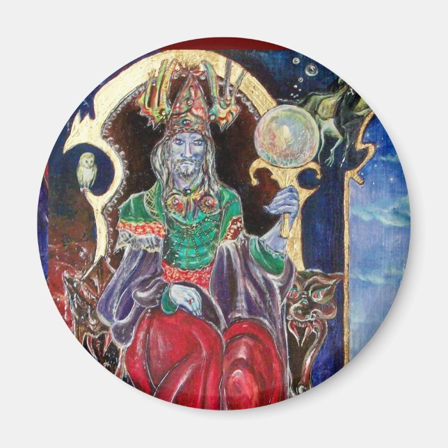 Íman NEUROMANCER, vermelho azul (Frente)