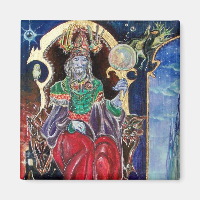 Íman NEUROMANCER, vermelho azul (Frente)