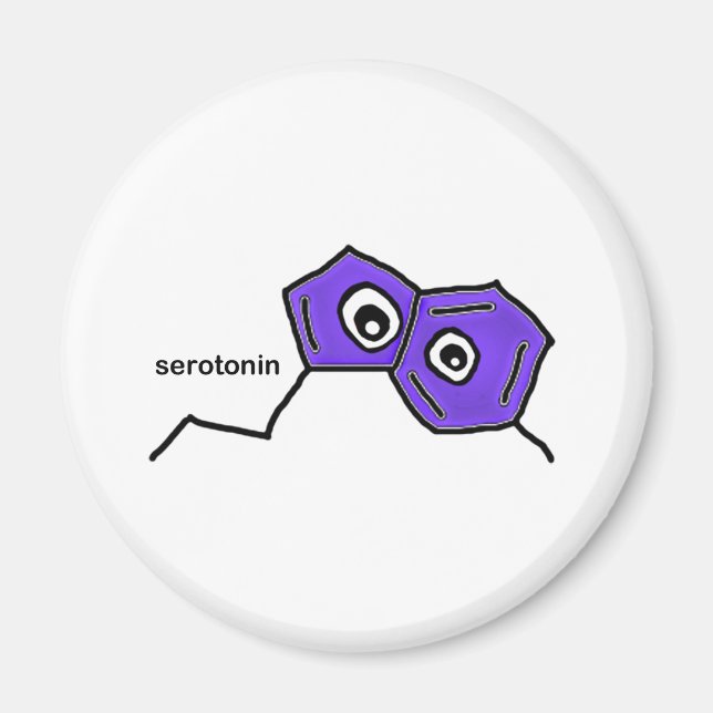 Íman Neurotransmissor Serotonina (Frente)