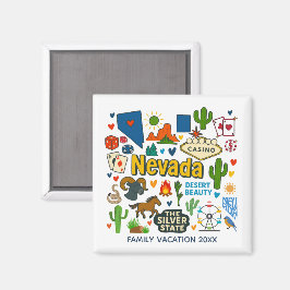 Íman Nevada Family Trip Keepsake Personalized