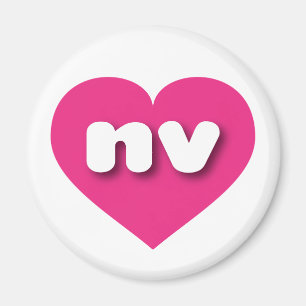 Íman Nevada Hot Pink Heart - Amor
