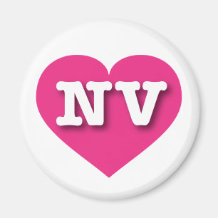 Íman Nevada Hot Pink Heart - Big Love