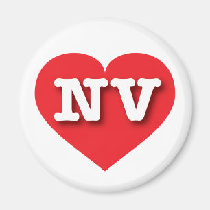 Íman Nevada Red Heart - Eu amo NV