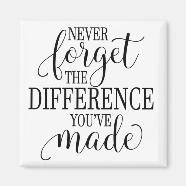 Íman Never Forget the Difference You’ve Made (Frente)