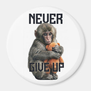 Íman Never Give Up - Resilient Baby Monkey with Teddy B