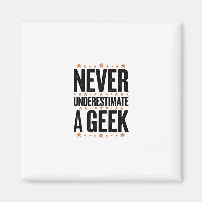 Íman never underestimate a geek (Frente)