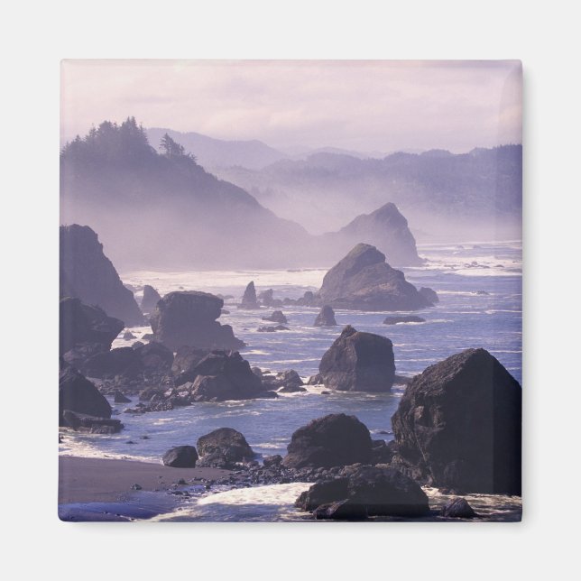 Íman Névoa de manhã ao longo da costa de Oregon perto d (Frente)