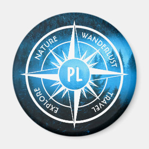 Íman Névoa emblem monograma em estrela de pântano