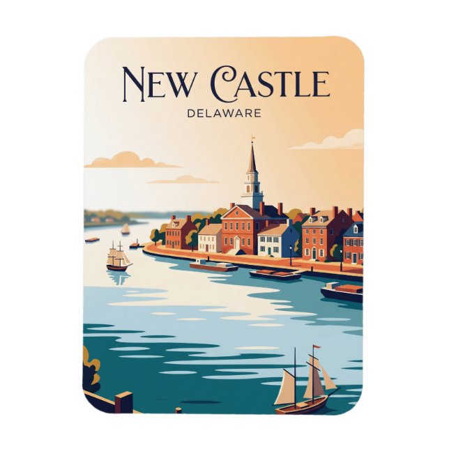 Íman New Castle EUA (Vertical)