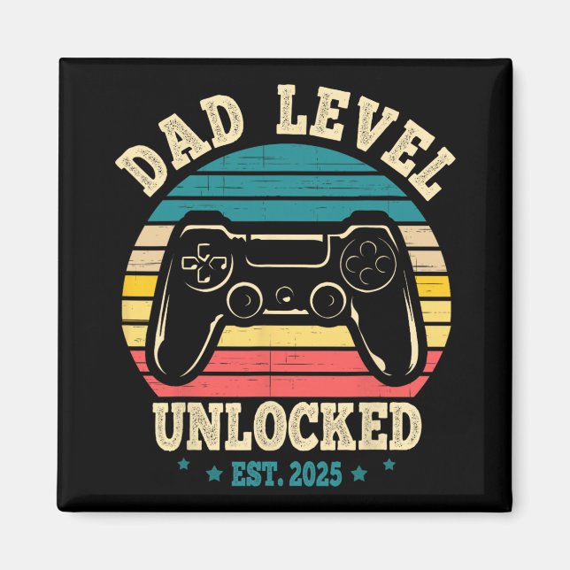 Íman New Daddy I Leveled Up To Dad Mens Pregnancy Idea  (Frente)