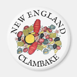 Íman New England Clams Lobster Clambake Seafood Janto
