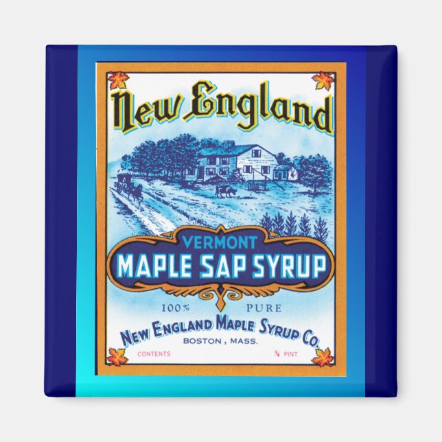 Íman New England Vermont Maple Syrup (Frente)