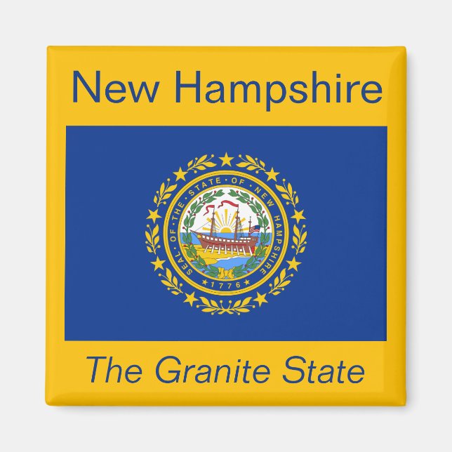 Íman New Hampshire Flag Magnet (Frente)