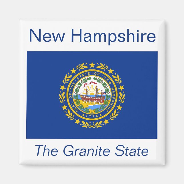 Íman New Hampshire Flag Magnet (Frente)