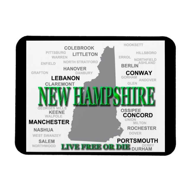 Íman New Hampshire State (Horizontal)