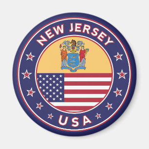 Íman New Jersey, adesivo de Nova Jersey, capa de telefo